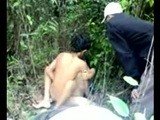 Asian Teenagers Are Having Sex In The Jungle While Their Virgin Friend Looking